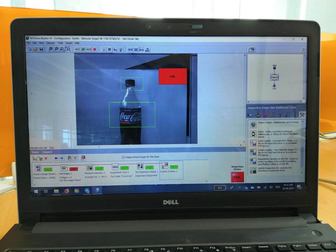 LabVIEW-Based Bottle Inspection System Using NI Smart Camera